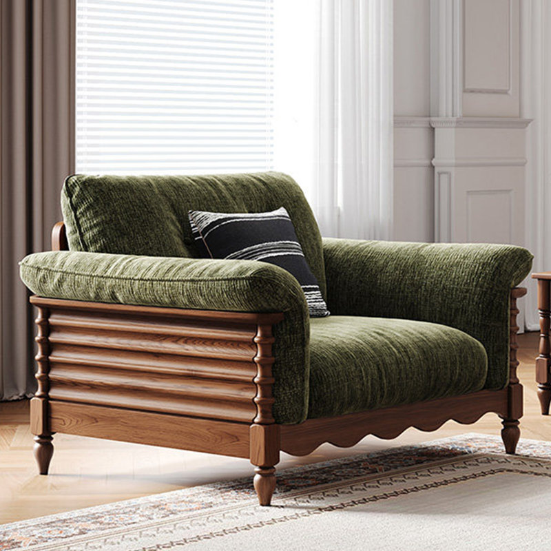 American-style light luxury fabric sofa.