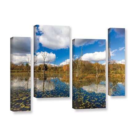 Beaver Marsh by Cody York 4 Piece Photographic Print on Wrapped Canvas Set