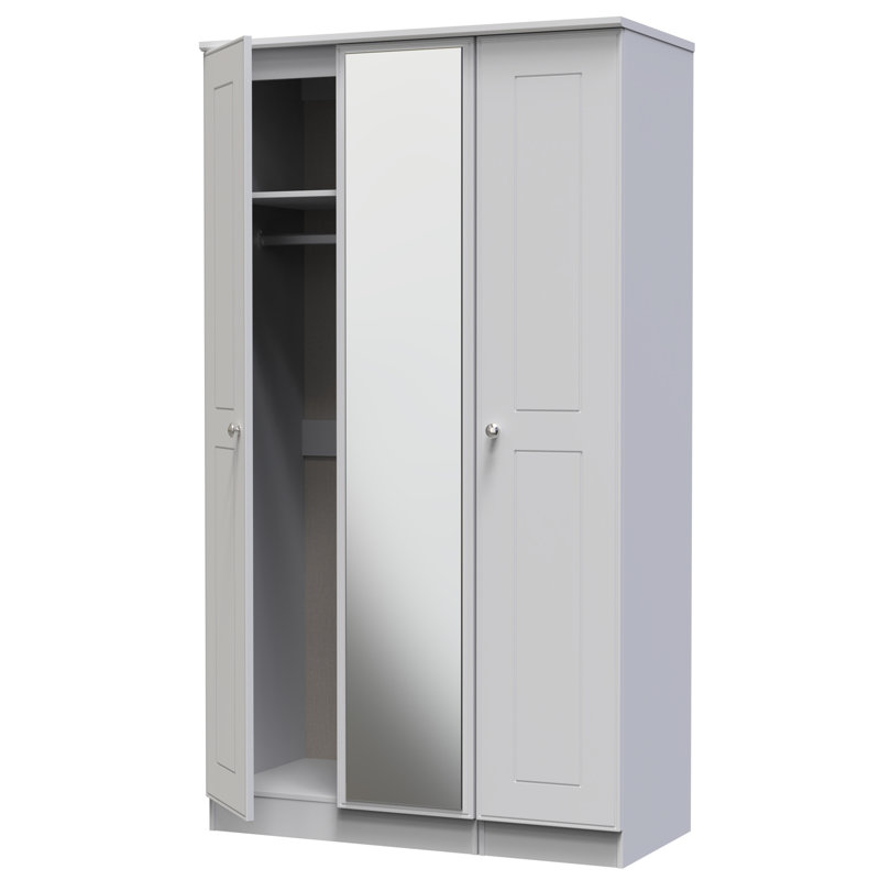 Conners Manufactured Wood Wardrobe, Grey Matt