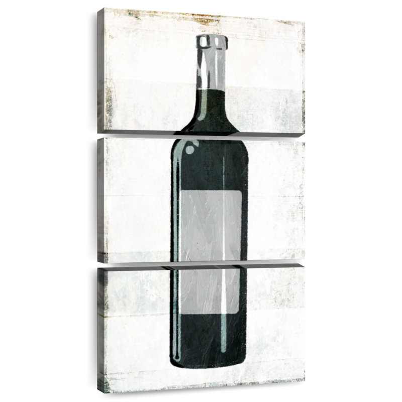 Bouteille de vin, H 27 po x l 12 po