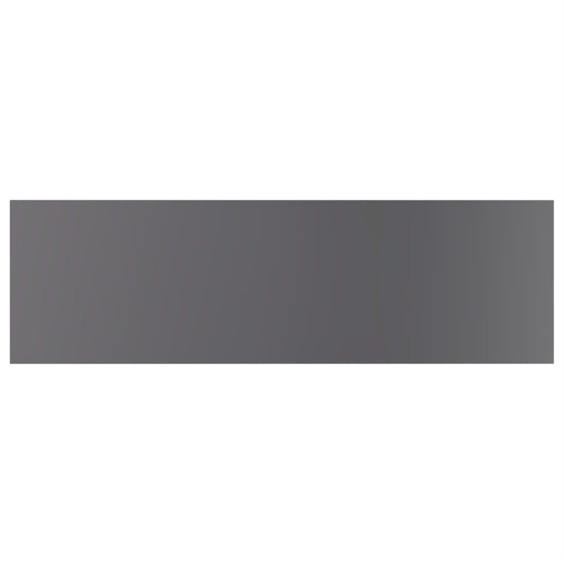 vidaXL Shelf Set of 4 High gloss grey Engineered wood, High Gloss Gray, 0.6" H x 23.6" W x 3.9" D