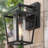 Daxson 1-Light Outdoor Wall Lantern Modern Black