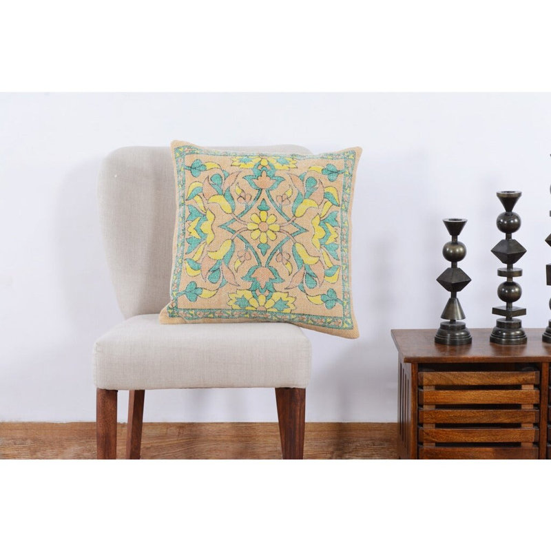 Housse et insert de coussin décoratif Januschka, Beige
