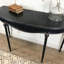 Console américaine semi-circulaire noire