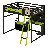 Wood Loft Bed With Desk-1401932521