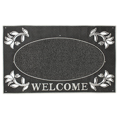Metallic Welcome Door Mat No Pattern No Holiday Doormat