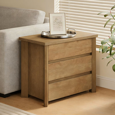 Sophisticated Nightstand With Drawer,Multipurpose Bedside Table