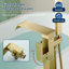Robinet de baignoire autoportant Cascade de robinet de baignoire à poignée simple avec pomme de douche à main Robinet de baignoire en laiton à débit élevé 6 gallons par minute-107232102