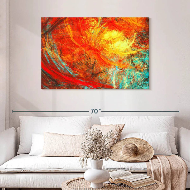 Avery Abstract Flame, 30" H x 45" W