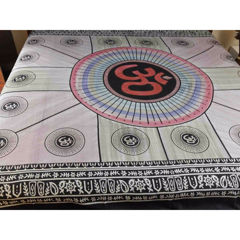 Tapisserie de teinture en coton mandala om
