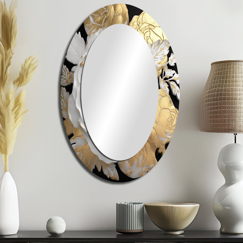 Miroir mural blanc exquis, 36 po x 24 po