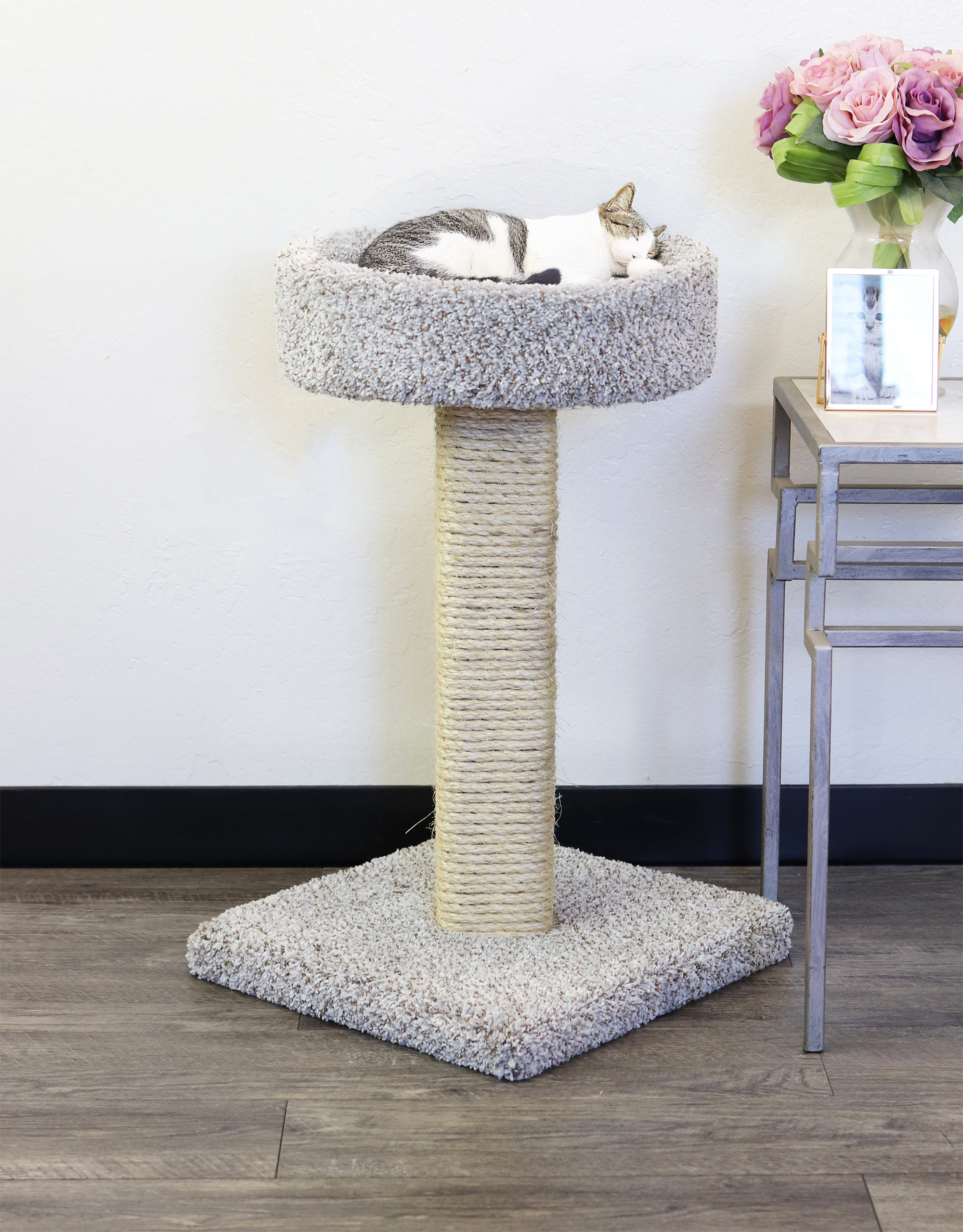 New Cat Condos Cat Solid Wood Scratching Post &amp; Reviews | Wayfair