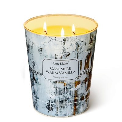 Cashmere Warm Vanilla | Homelights 3-Wick- 34Oz Soy Wax Long-Lasting Scented Candles