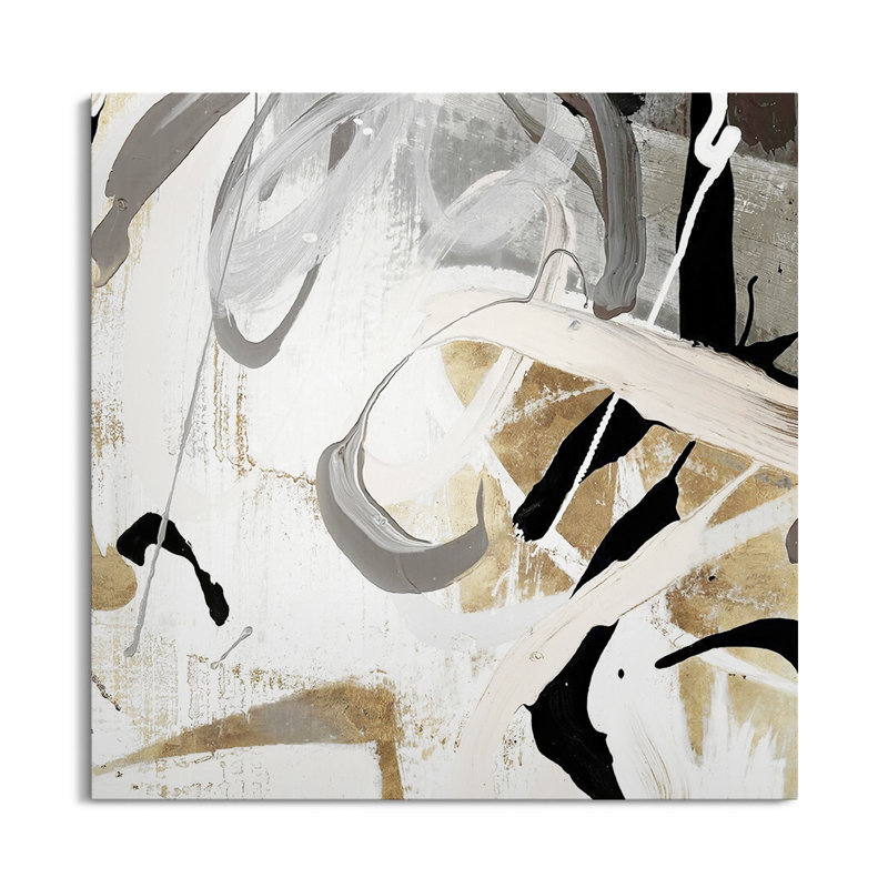" Tangled I " Painting Print, Wrapped Canvas, 36" H x 36" W, No Frame