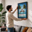 Tropical Pavilion Coastal - Framed Print-401315088-401315092