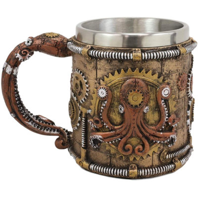 Tasse à café Neligh Brazen Steampunk Kraken Octopus Cybor