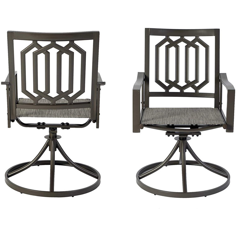 Chaise berçante d'extérieur en métal Baccio