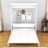Queen Size Murphy Bed with Convertible Shelf and Headboard-1391205497