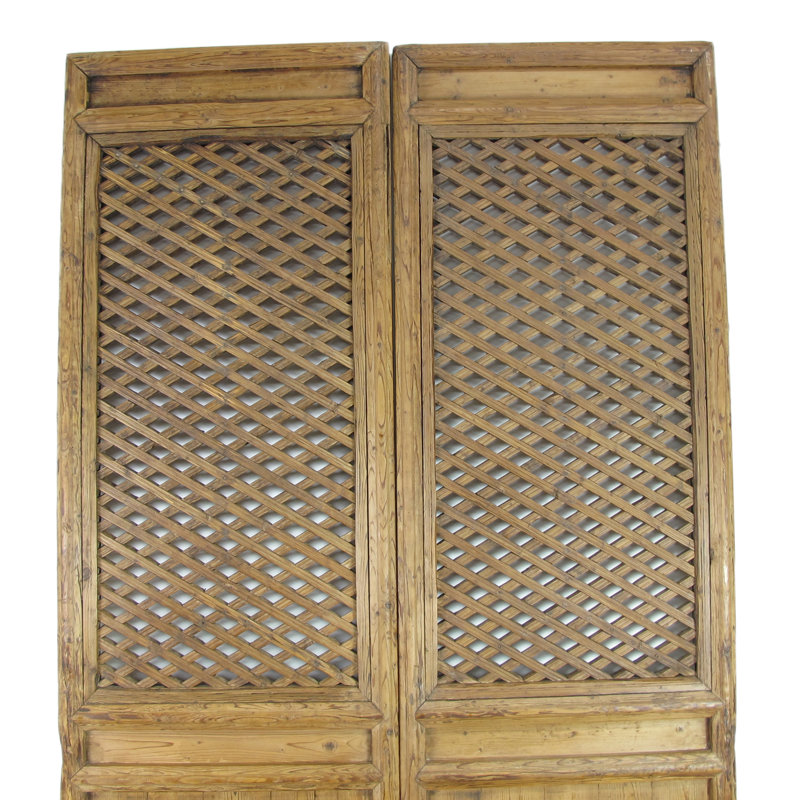 Unfinished Pine Double Sliding Screen Doors