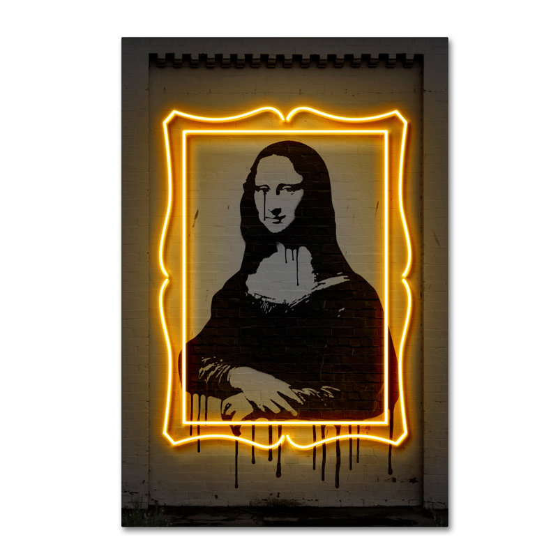 Magar Magar «Mona Lisa», reproduction d'impression sur toile tendue, H 24 po x l 16 po