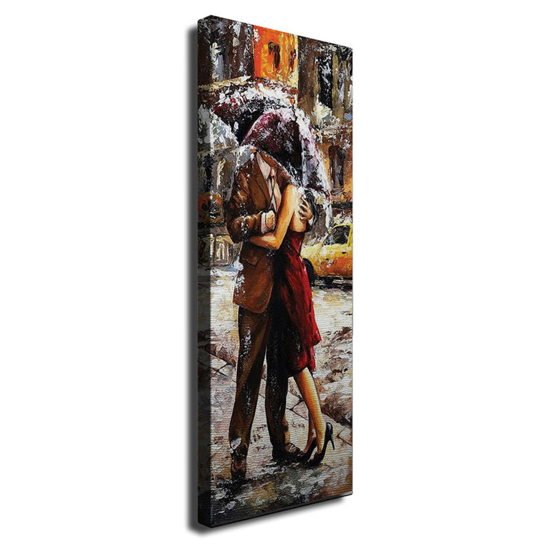 Superbe peinture sur toile décorative, 11,8 po x 31,5 po | 100% toile avec cadre 100% bois (épaisseur: 1,2 po) | Parfait pour le décor du salon et de la chambre à coucher, couleurs vives, durable et facile à accrocher