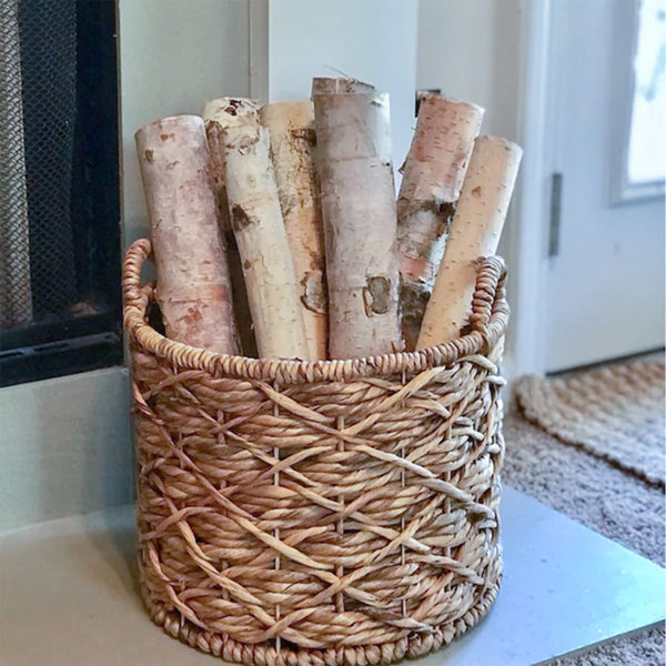 Wilson Large Birch Fireplace Logs, Decorative, Natural Bark Home Décor 