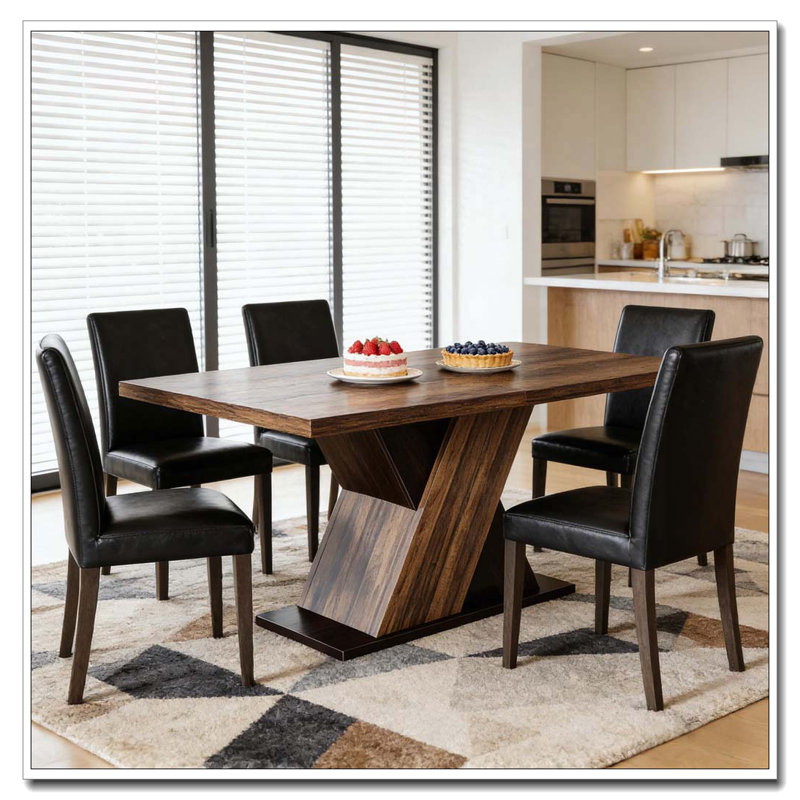 X Shaped Design Dining Table