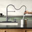 Robinet de cuisine avec douchette rétractable, robinet de cuisine en acier inoxydable, robinets de lavabo à ressort à une poignée et utilitaire à 1 ou 3 trous, robinets de cuisine pour campoir de camping-60067808