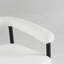 Ensemble de 2 tabourets de bar modernes rembourrés, chaises à hauteur de comptoir en tissu avec structure et accoudoirs en métal Boucle-1023858396