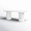 Pipperidge 86.5'' Stone Outdoor Dining Table