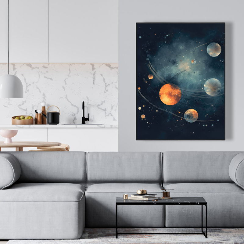 Deep exploration - 36"x48" Framed canvas