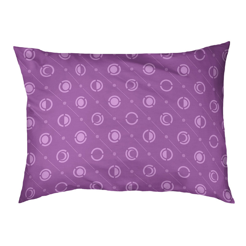 Coussin d’extérieur pour chien moon phases Chenault, Petit (l 28 po x P 6 po x H 18 po), Violet