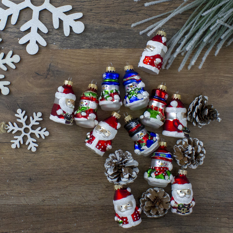 Ornements de Noël en verre 12ct. 12 "