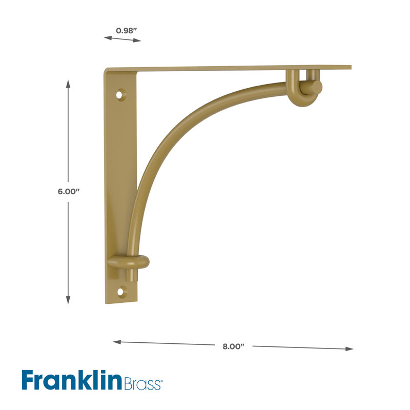 Decorative Brackets, Painted Brushed Brass