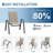 Patio Chairs Set of 4, Outdoor Stackable Dining Chairs with Textilene Fabric, All-Weather Deck Stacking Chairs with High Back for Backyard Poolside Garden Balcony-526973012