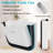 Branxton 1.9L Plastic Open Rubbish Bin Hanging Kitchen Waste Bin Small Trash Can Foldable Dustbin