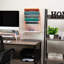 Rangement de fichiers vertical à 5 niveaux Mind Reader, organisateur de bureau, fixation murale, bureau, plastique, L 13 po x l 4,25 po x H 16 po-112008531