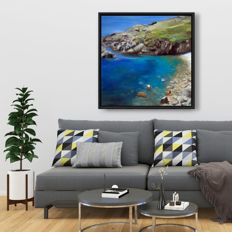 " Spanish Coast ", 36" H x 36" W