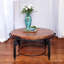 38" Round Copper Coffee Table – Hand-hammered Copper Top & Iron Base – Rustic Living Room Centerpiece