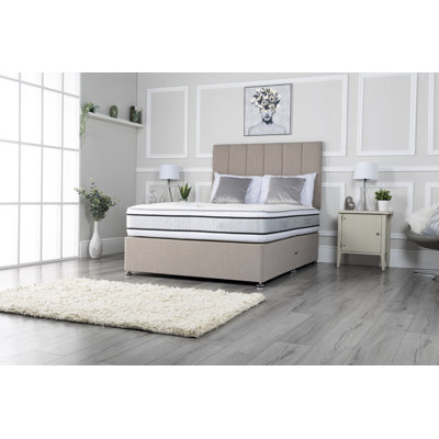 25cm Memory Foam Pocket Sprung Mattress, Soft-Med Firm Feel, Reduce Motion Transfer.