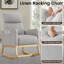 Linen Fabric+ Manufactured Wood Rocking Chair-636193824-636193831