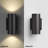 7''H Black Aluminum Dimmable LED Wall Sconces-1113858742-1113858743