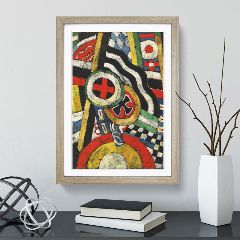 Painting No.5 by Marsden Hartley - Framed Print, 65cm H x 48cm W x 2cm D, Oak Framed