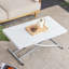 Table basse ajustée avec table d'appoint