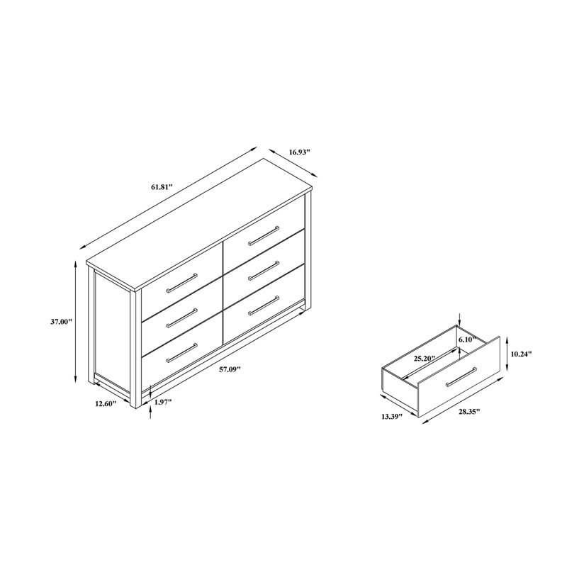 Avery Beige Dresser