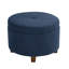 Repose-pieds rond avec rangement en velours 24 po-621889518