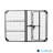 Twin Xl Adjustable Bed With Head Position Option - 850Lbs Capacity, Metal Black Steel Base-1800268470