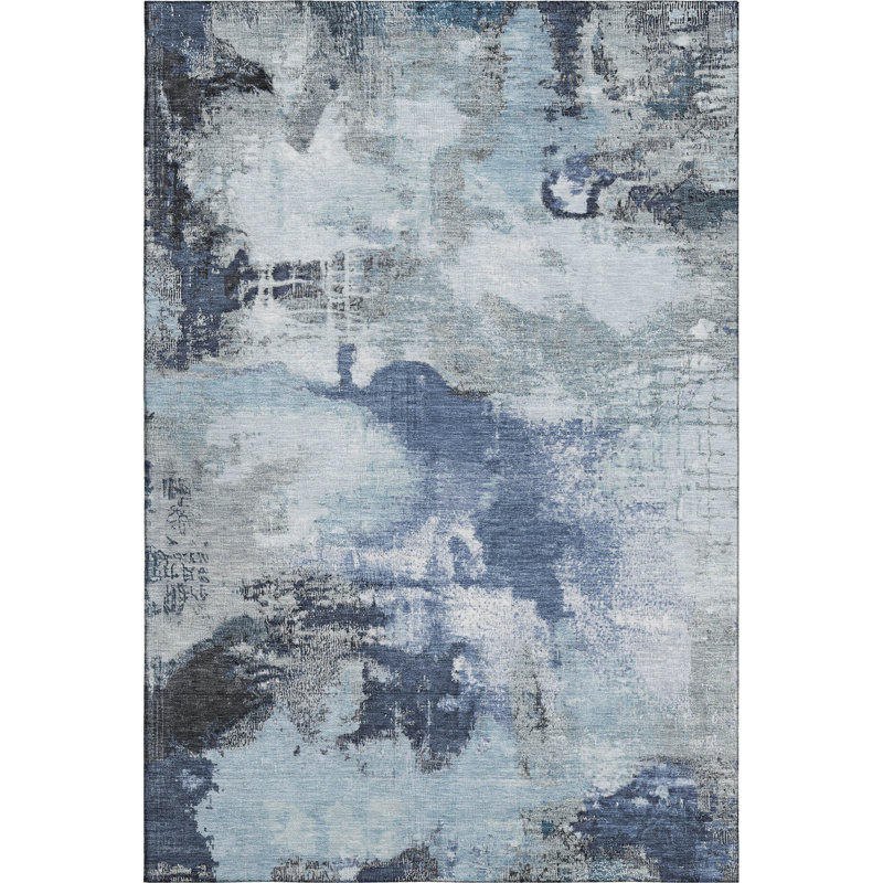 Premium Machine Washable Bucz AMF1738 Modern Rug, Rectangle 10' x 14'
