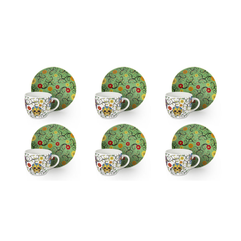 Calavera Porcelain Espresso Cup