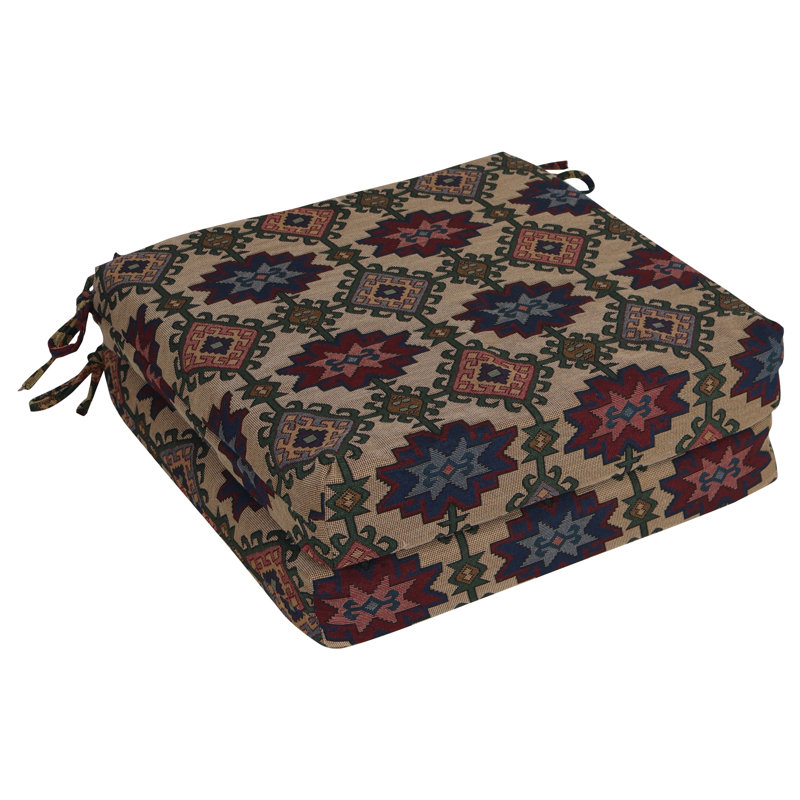 20-Inch By 19-Inch Tapestry Chair Cushions (Set Of 2)